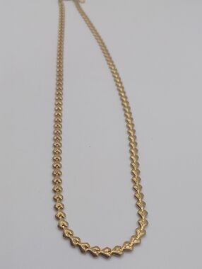 Merlite Gold Tone Heart Necklace Vintage